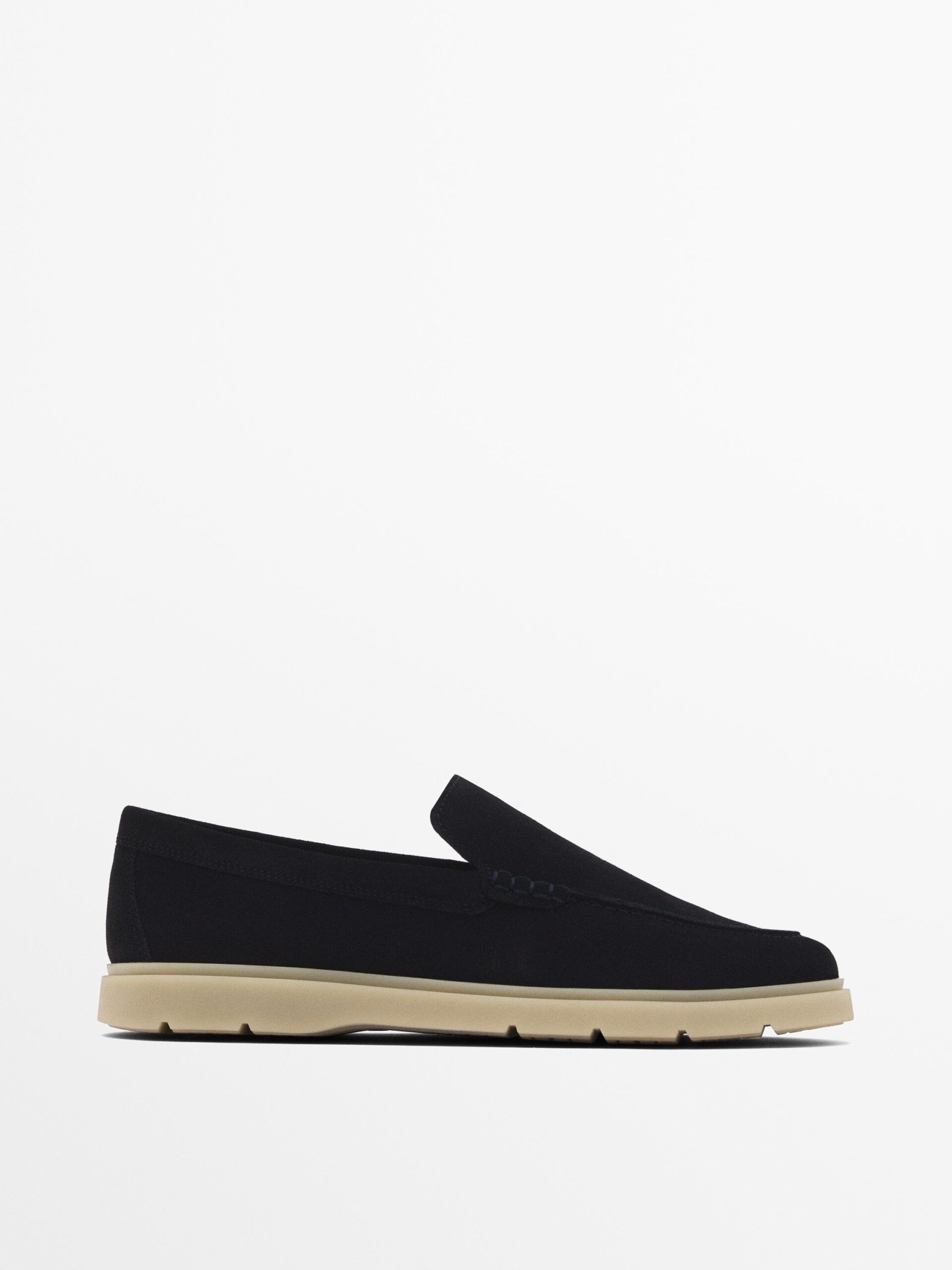 Split leather loafers blue -1 (2)